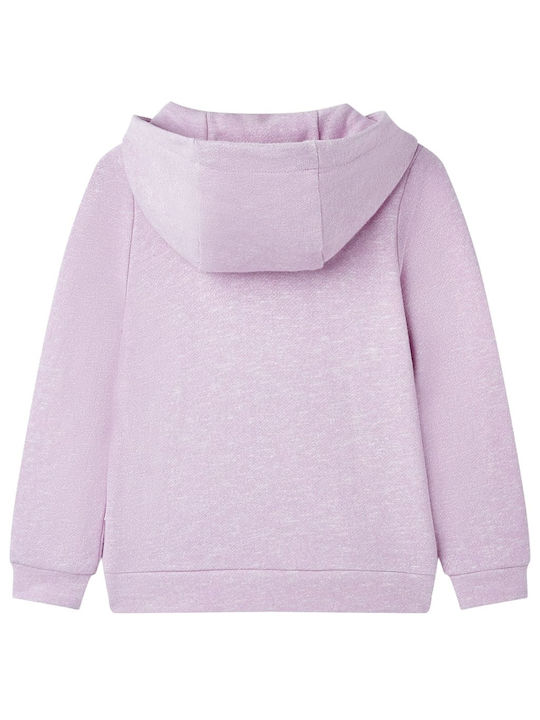 vidaXL Kids Sweatshirt Cardigan with Hood Mixed Lila