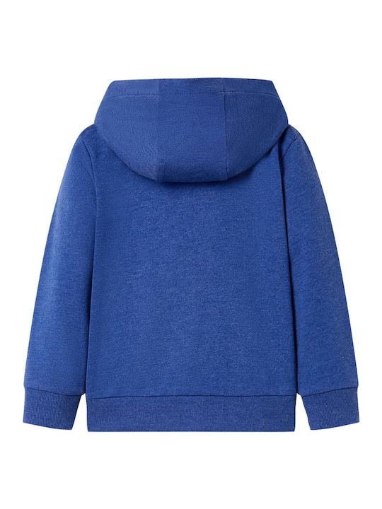 vidaXL Kids Sweatshirt Cardigan with Hood Dark blue