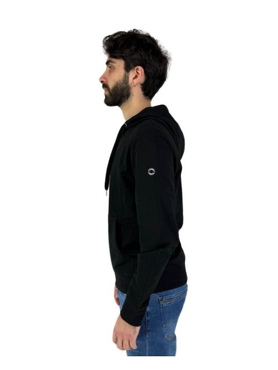 Markup Men's Sweatshirt Jacket with Hood and Pockets Black