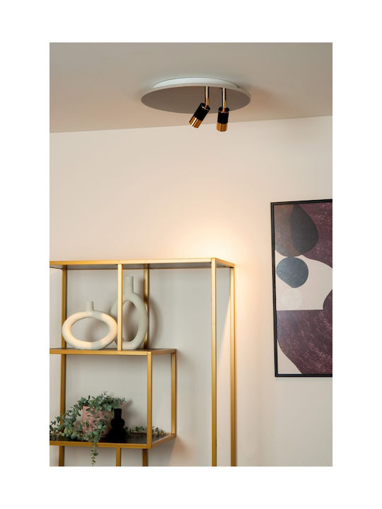 Lucide Lightning Einzel LED Warmes Weiß Spot in Schwarz Farbe