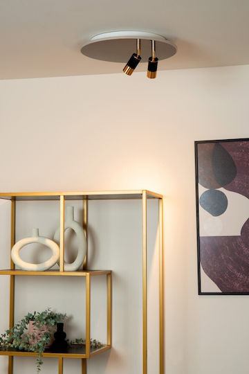 Lucide Lightning Single LED Warm White Spot in Black Color