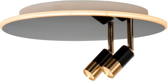 Lucide Lightning Single LED Warm White Spot in Black Color