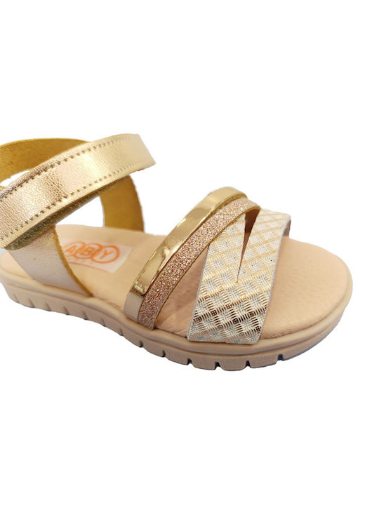 Aby Kinder Sandalen Anatomisch Gold