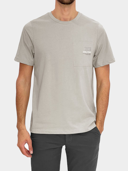 3Guys Men's Short Sleeve T-shirt Gray