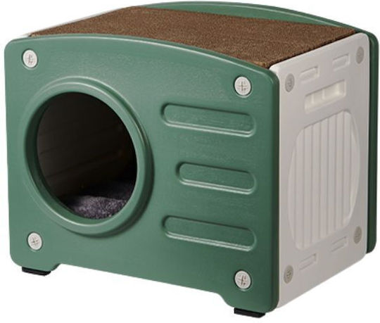 Vesta Houses Cat Green 47x57x16cm