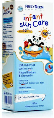 Frezyderm Infant Sun Care Wasserdicht Baby Sonnencreme Emulsion für Gesicht & Körper SPF50 200ml & Geschenk Säuglings-Sonnenpflege 200ml 50SPF