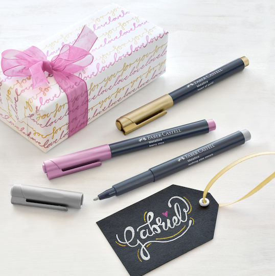 Faber-Castell Metallics Μαρκαδόρος Metallics Berry Nice