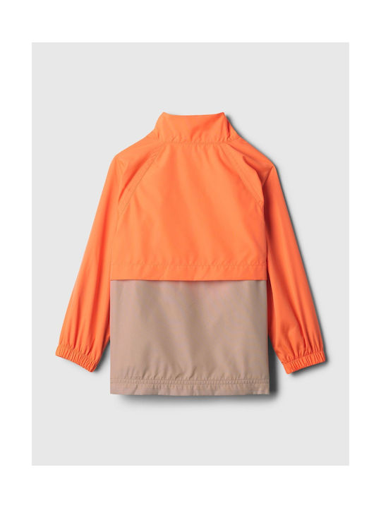 GAP Kids Casual Jacket Windproof Neon Orange Bolt