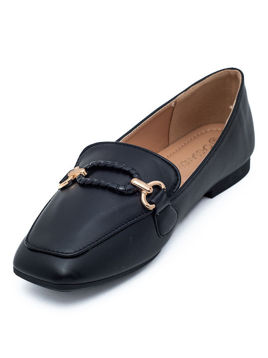 Voi & Noi Women's Moccasins in Black Color