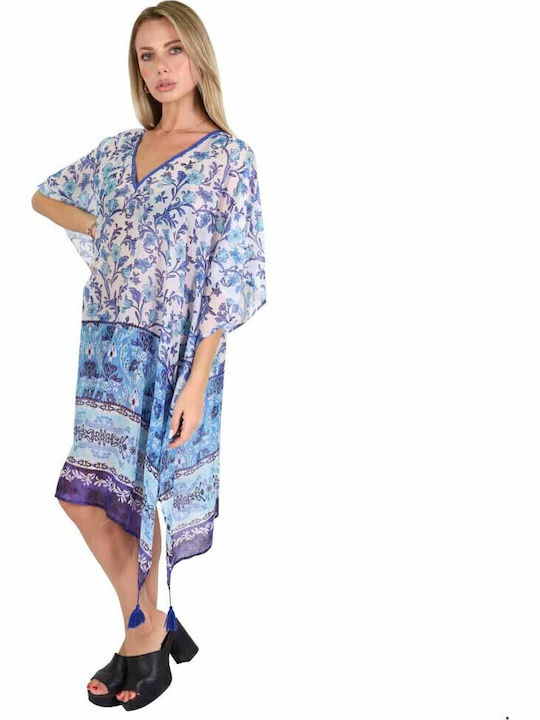 Aquablue Women's Caftan Beachwear Sky Blue