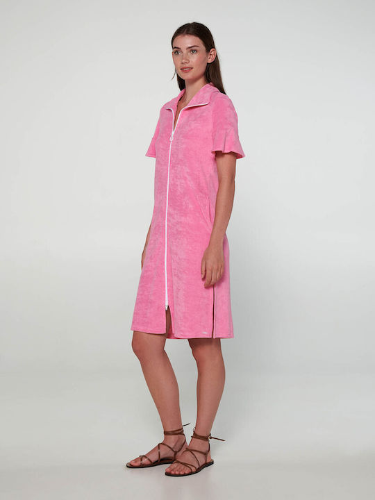 Vamp Γυναικείο Φόρεμα Παραλίας Pink Begonia
