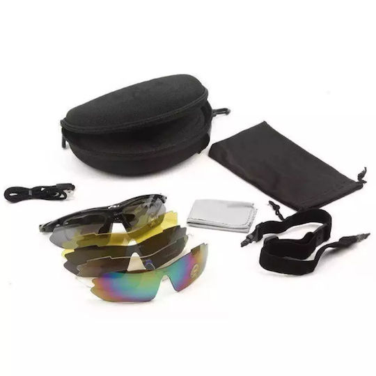 Rockbros Γυαλιά Ποδηλασίας με Μαύρο Σκελετό και Polarized Φακούς