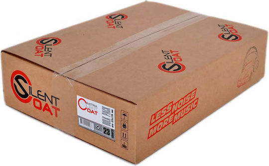 Silent Coat Extra Mat Black Bulk Pack 4mm Σετ 23 Φύλλα (αντικραδασμικό Φύλλο Αυτοκινήτου 375x250mm)