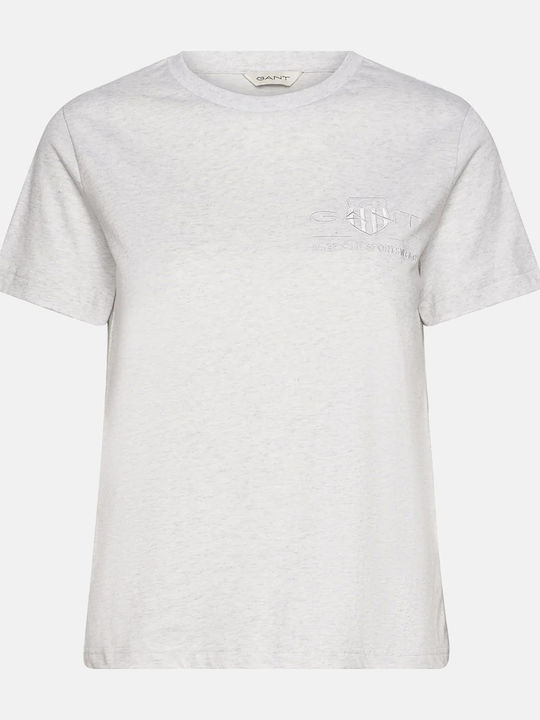 Gant Reg Tonal Shield T-Shirt Lightgray