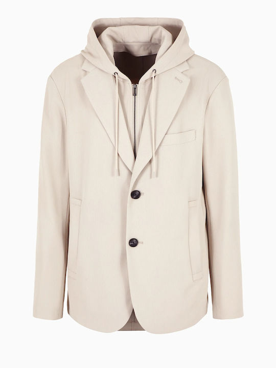 Emporio Armani Herrenanzugsjacke Cream