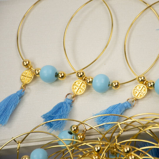 Papillon Kids Christening Charm Bracelet Light Blue 50 Pieces 24-PK136