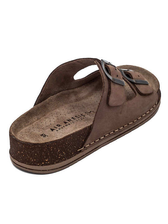 Damen Flache Sandalen Flatforms in Braun Farbe