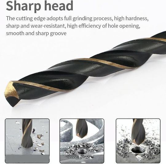 Wolfcraft Комплект 5 Свредла Кобалций с Цилиндрична Опашка за Дървο 9.0mm