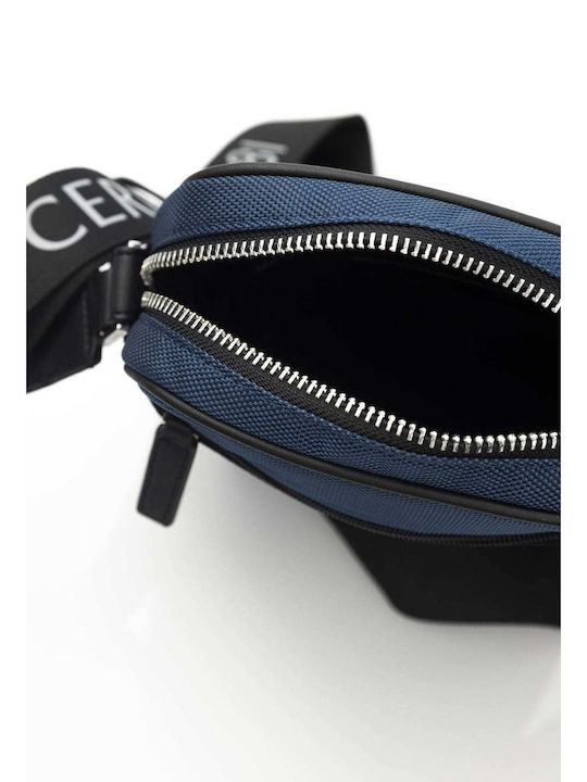 Leather Women's Bag Crossbody Navy Blue
