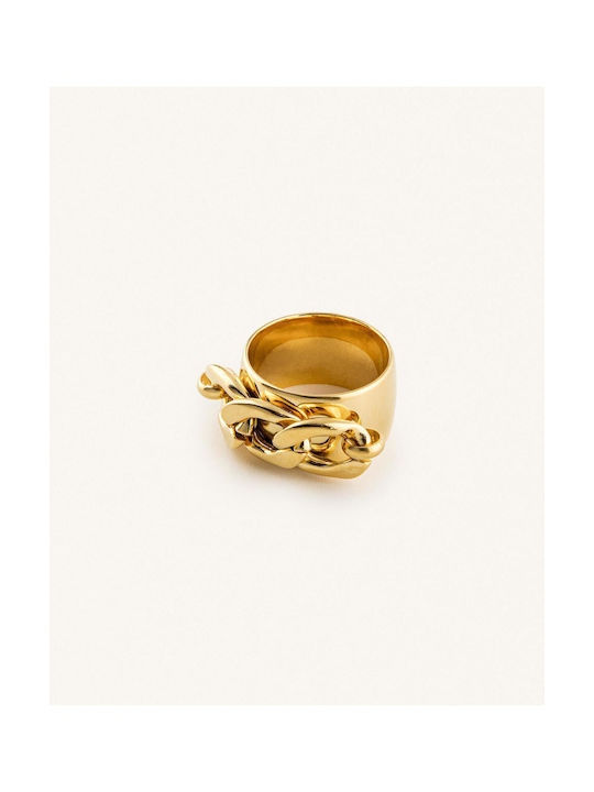 StanStefan Women's Ring from Steel Gold Plated