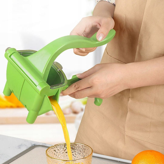 Handpresse Orange aus Kunststoff in Gelb Farbe