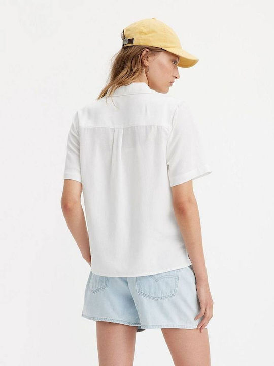 Levi's Women's Short Sleeve Shirt White