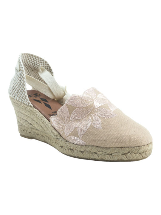 Ace Damenplattformen im Espadrilles-Stil Beige