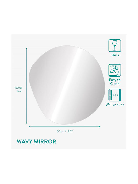 Navaris Puddle Wall Mirror 50x50cm 1pcs