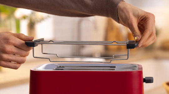 Bosch MyMoment Φρυγανιέρα 2 Θέσεων 950W Κόκκινη