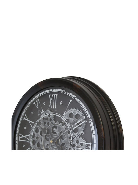 Koopman Ρολόι Τοίχου Πλαστικό Ασημί 34cm
