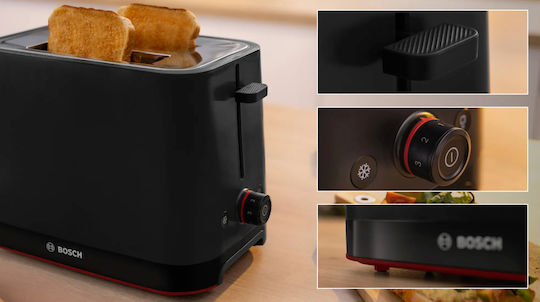 Bosch MyMoment Toaster 2 Slots 950W Black