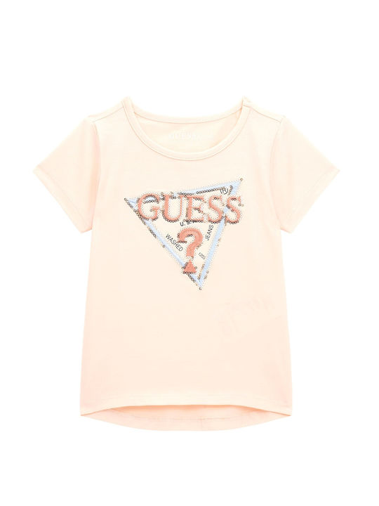 Guess Children's Blouse Short Sleeve Pink