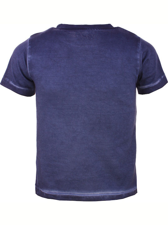 Kinderhemd Kurzarm Blau