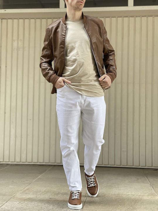 Bread And Buttons Geci Barbat Taba Jacket Bomber Din Drematin G12318t