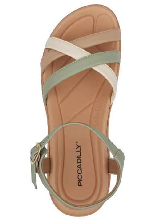 Women's Flat Sandals Anatomic in Green Color