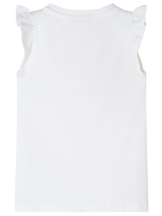 vidaXL Kids Blouse Short Sleeve White