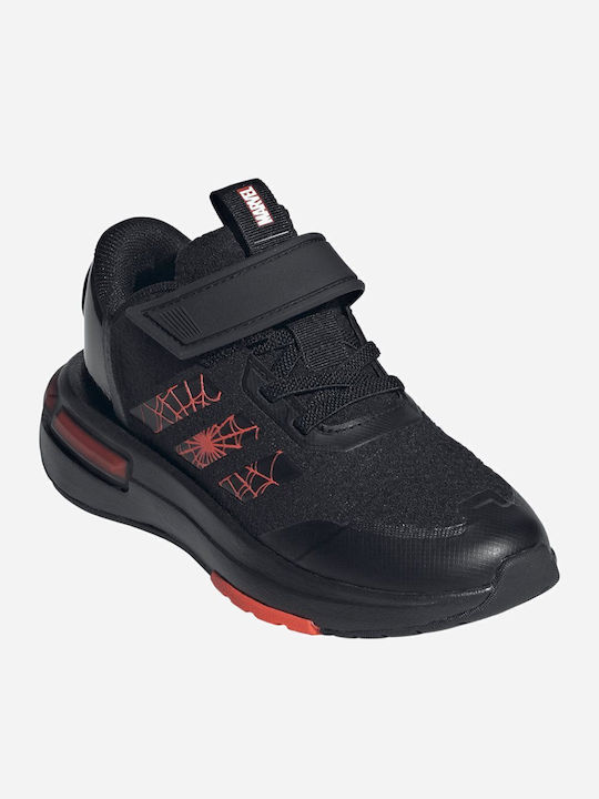 Marvel Spidey Racer Kids Sneakers With Hoop & Loop Closure Black