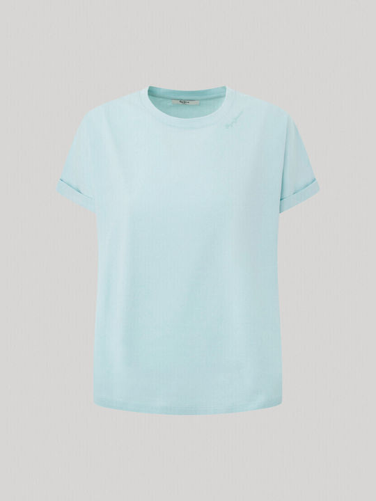 Pepe Jeans Women's T-shirt Turquoise