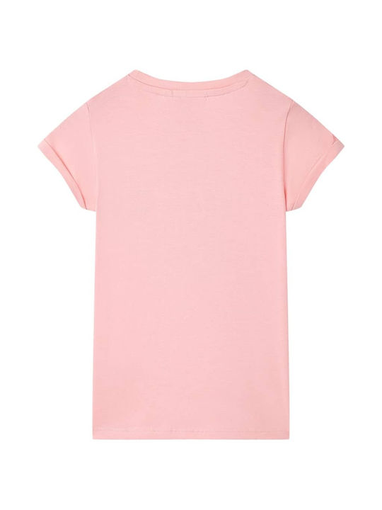 vidaXL Kids Blouse Short Sleeve Pink