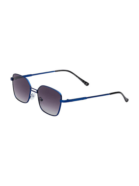 Levanto Women's Sunglasses with Blue Metal Frame 01-6892-Blue-Black