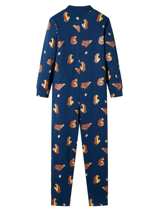 vidaXL Pijama pentru copii De bumbac Blue