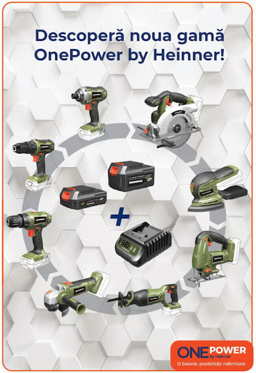 Heinner HR-LPU001 Winkelschleifer 125mm Batterie 18V Solo