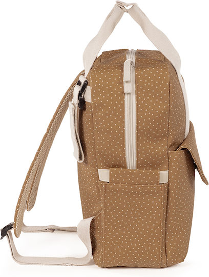 Backpack Changing Bag Poppy Cinnamon Polka Dot | Walking Mum 112080323