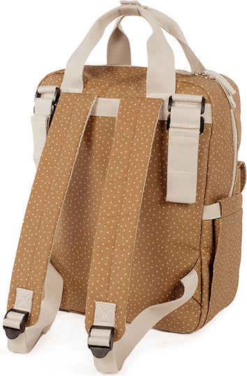 Backpack Changing Bag Poppy Cinnamon Polka Dot | Walking Mum 112080323