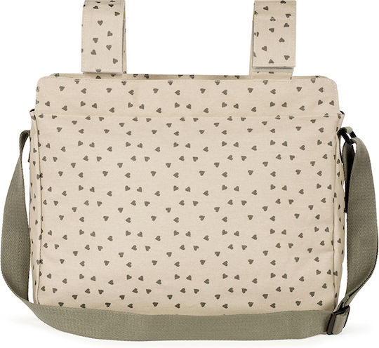 Τσάντα Αλλαξιέρα Poppy Olive Hearts | Walking Mum 1120800320