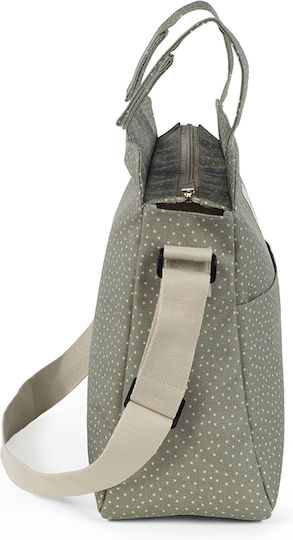 Poppy Olive Polka Dot Changing Bag | Walking Mum 1120800318