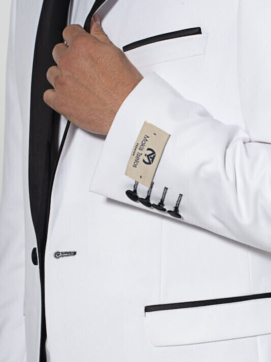 Men's Summer Suit White