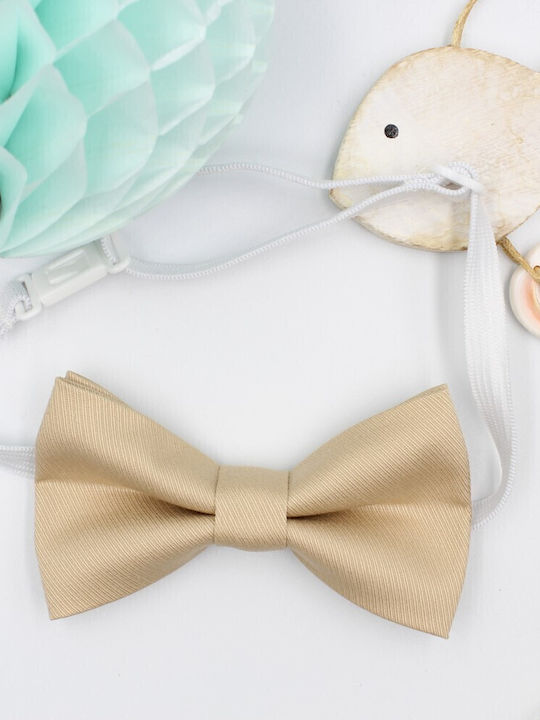 JFashion Kids' Fabric Bow Tie Beige