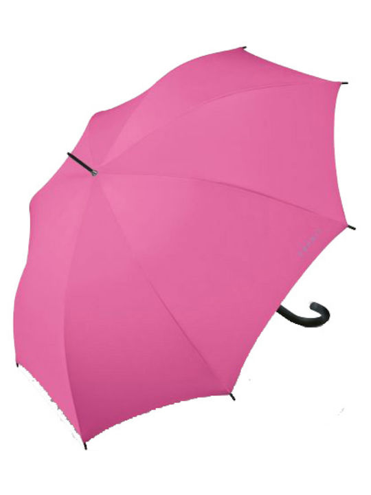 Esprit Automatic Umbrella with Walking Stick Pink