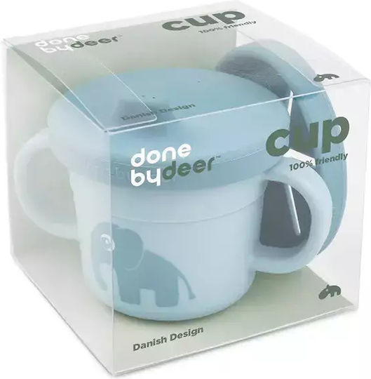 Done by Deer Baby Cup made of Silicone Blue 215ml for 6m+m+
